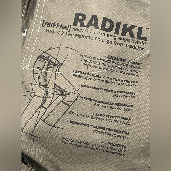 Kuhl Men’s Radikl Hiking Pant Klassic Fit Enduro 7 Pockets 32X30 Buckskin Khaki - Picture 8 of 11